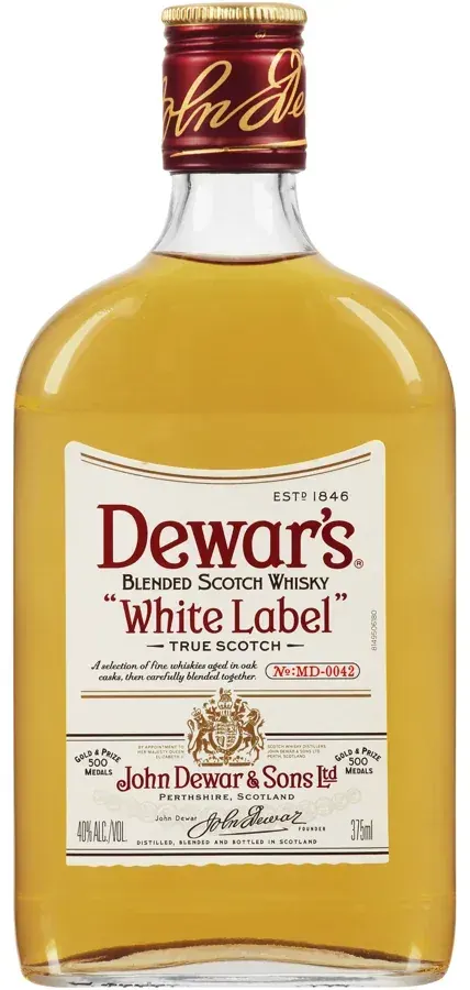Dewars White Label 80 Flask