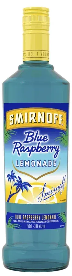 Smirnoff Vodka Blue Raspberry Lemon